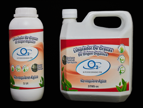 Limpiador Grasas Orgánicas, Cocinas Industriales y Maquinaria